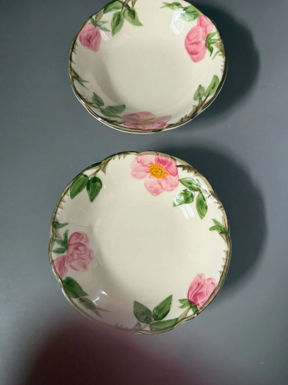 Vintage Franciscan Desert Rose Small Bowl Set of Two 2 6 inches